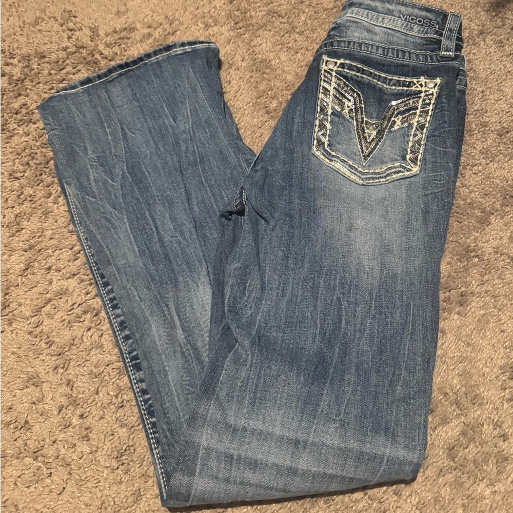 Vigoss Women's Classic Blue Boot Cut Jeans
